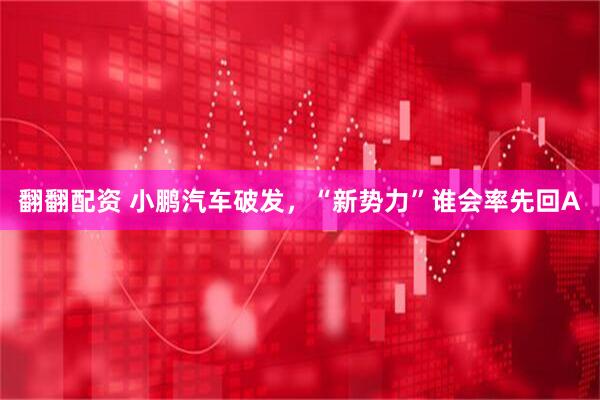 翻翻配资 小鹏汽车破发，“新势力”谁会率先回A